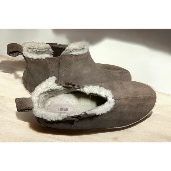 LL BEAN winter chelsea Moccasin boot slippers women’s size 9M - Picture 6 of 6